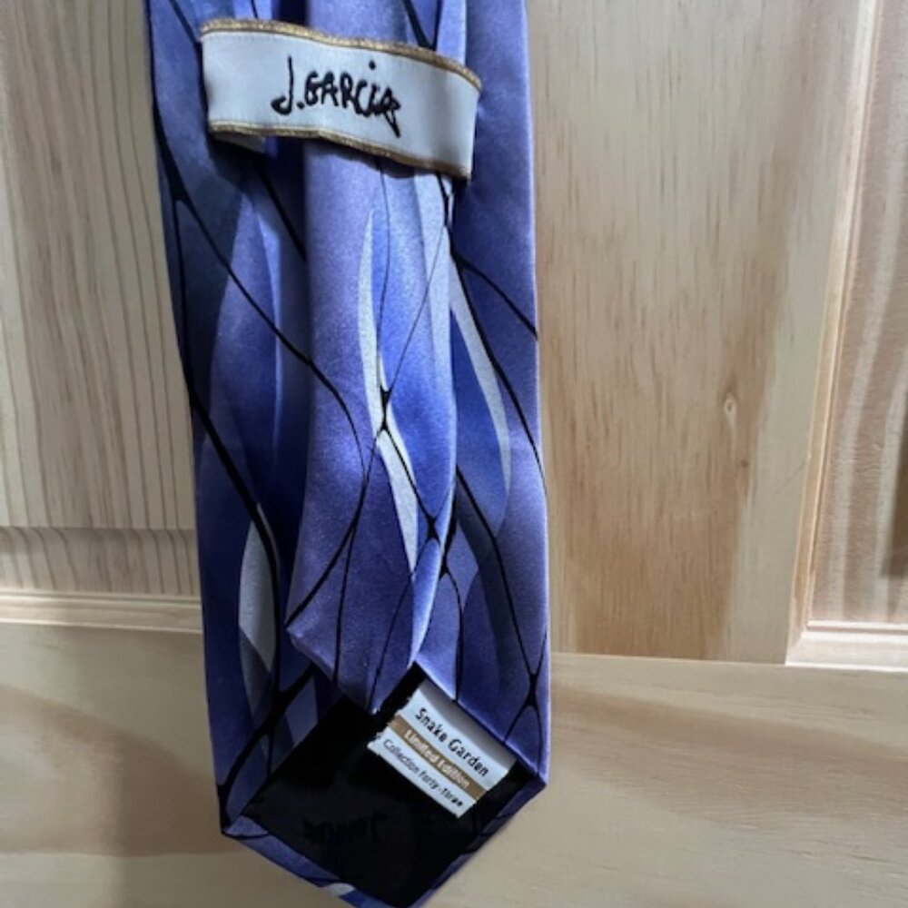 EUC Vintage J. Garcia limited edition 100% silk necktie,‎ JERRY GARCIA artwork
